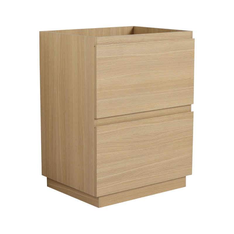 Modern Freestanding Bathroom Vanity Cabinet With Double Drawer