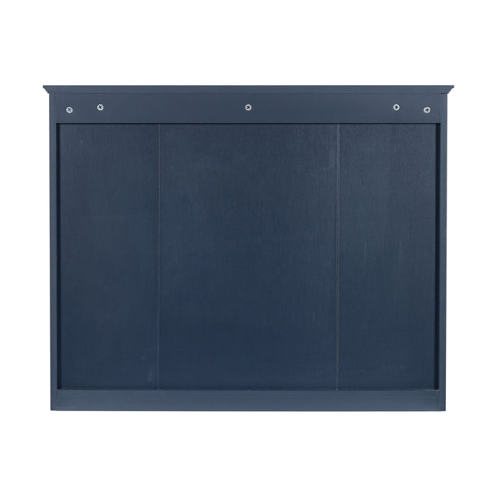 Wall Mounted Medicine Cabinet With Mirror, Storage Cabinet Featuring 6 Open Shelves And Adjustable Interior