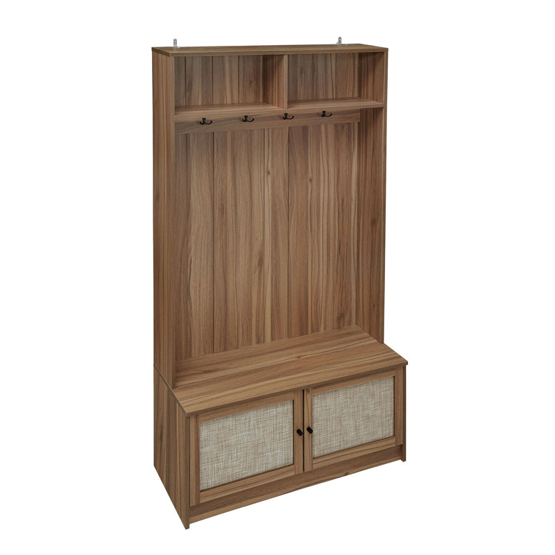 Modern Storage Closet For Bedroom, Entryway, Or Living Room - Walnut