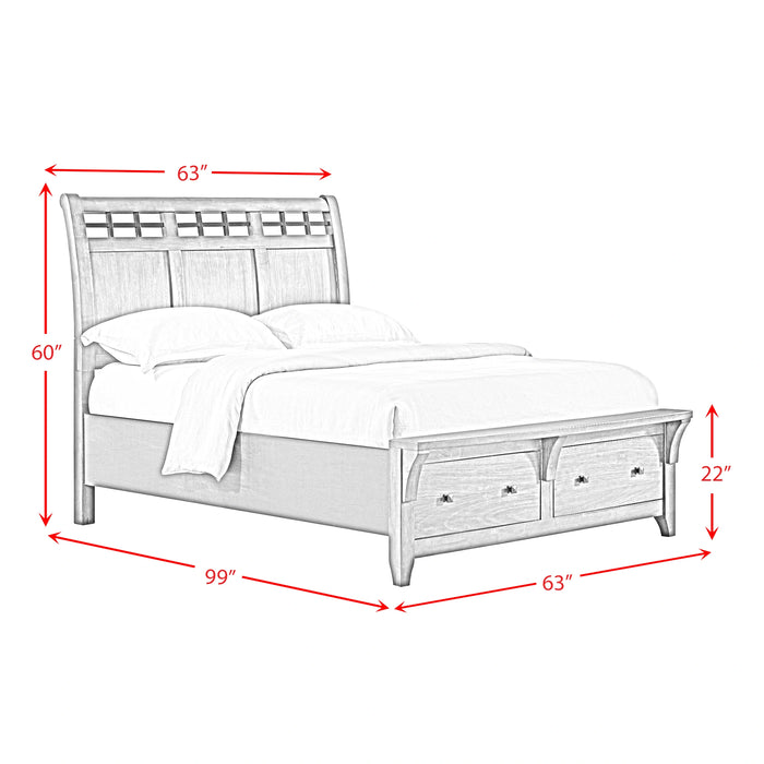 Gage Sleigh Storage Bedroom Set