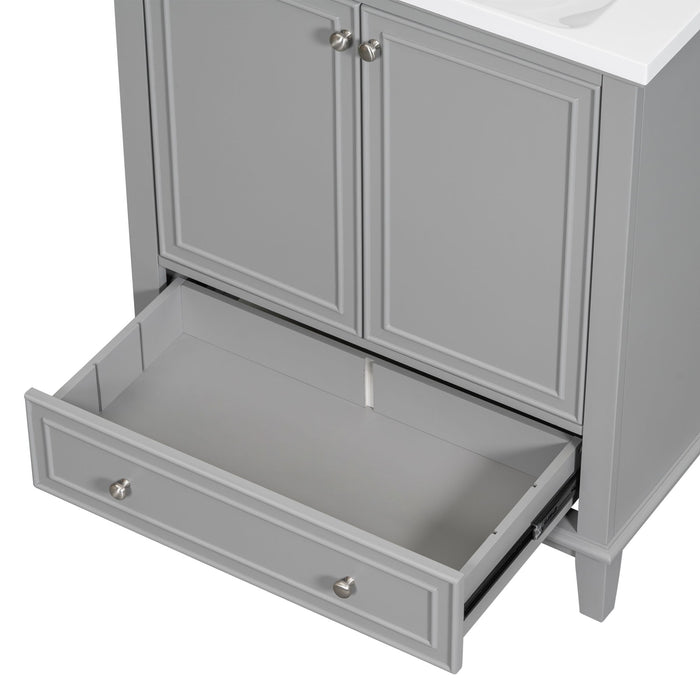 Modern Bathroom Vanity Base Only With Doors And Drawer