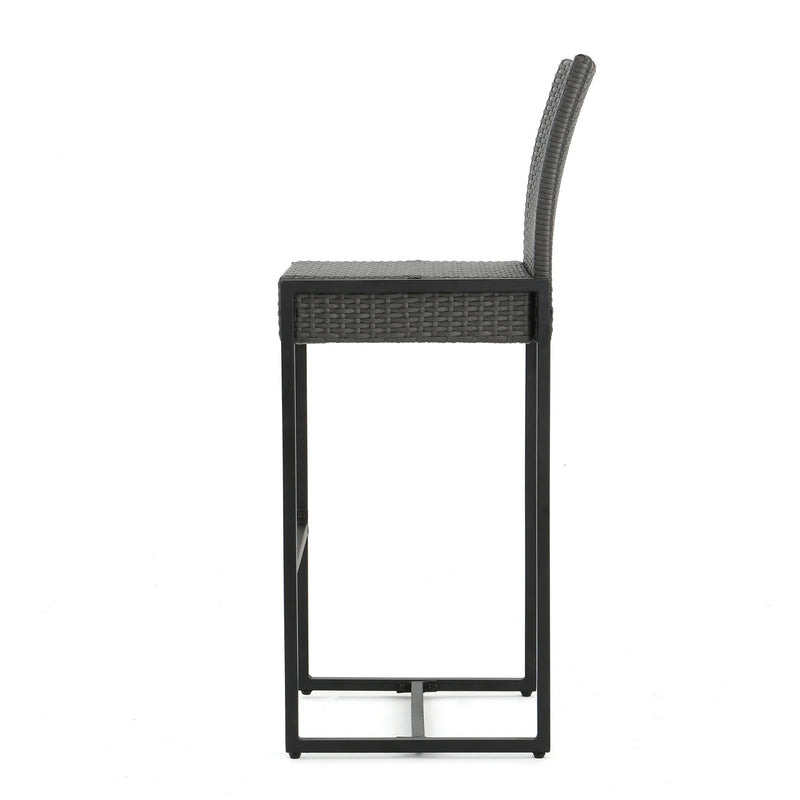 Outdoor Barstool With Hand Crafted Details (Set of 2)