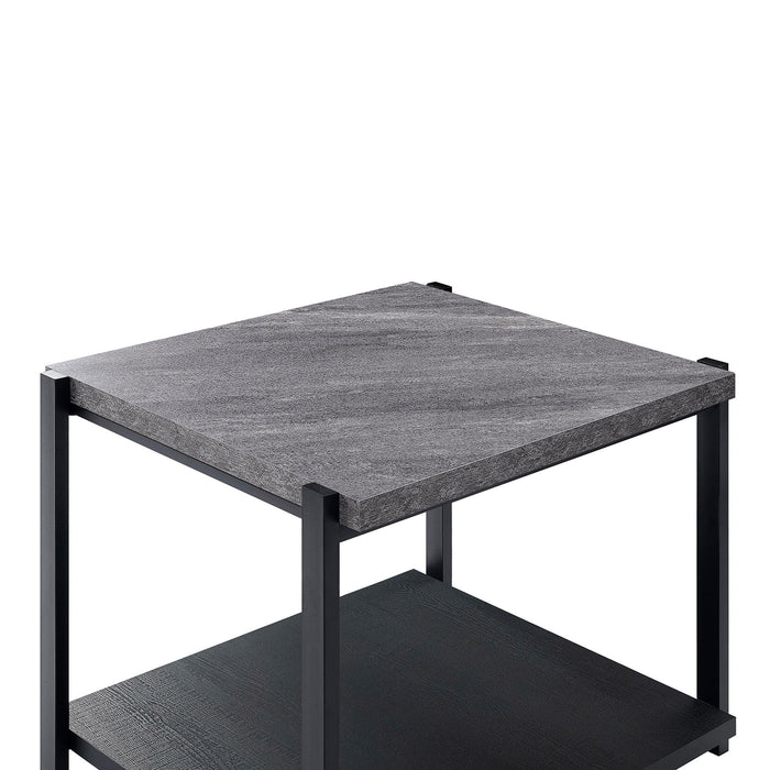 Linea - 3 Piece Occasional Set (1 Coffee & 2 End Tables) - Dark Gray