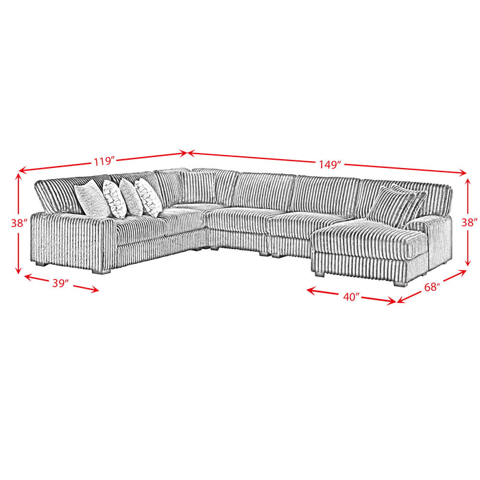 Nightfall - Sectional Set With 2 Pillows