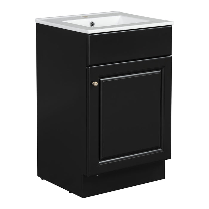 Bathroom Vanity With Sink, Cabinet With Adjustable Shelf