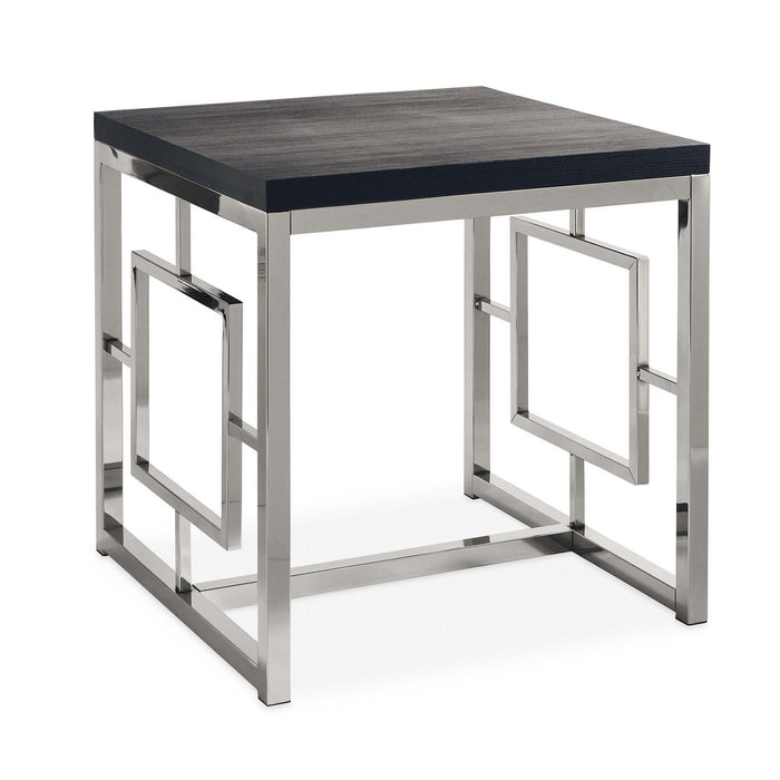Ezra - 24" End Table - Chrome