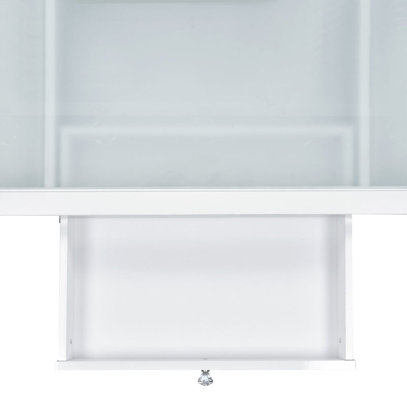 Ariana - Complete Vanity With Lightbulbs - Glossy White