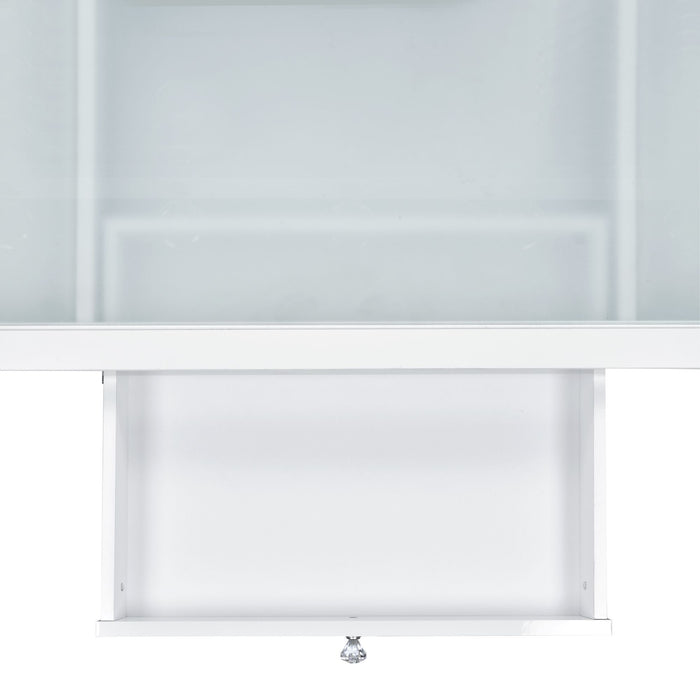 Ariana - Complete Vanity With Lightbulbs - Glossy White