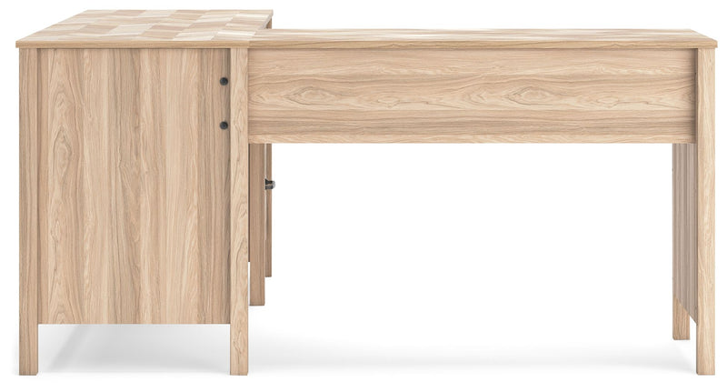 Battelle - 60" Home Office Desk With Return - Tan