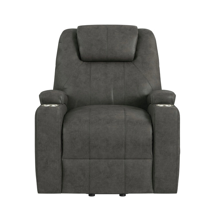 Kenmore P1 Lift Chair with Heat Massage in Simba DK Grey