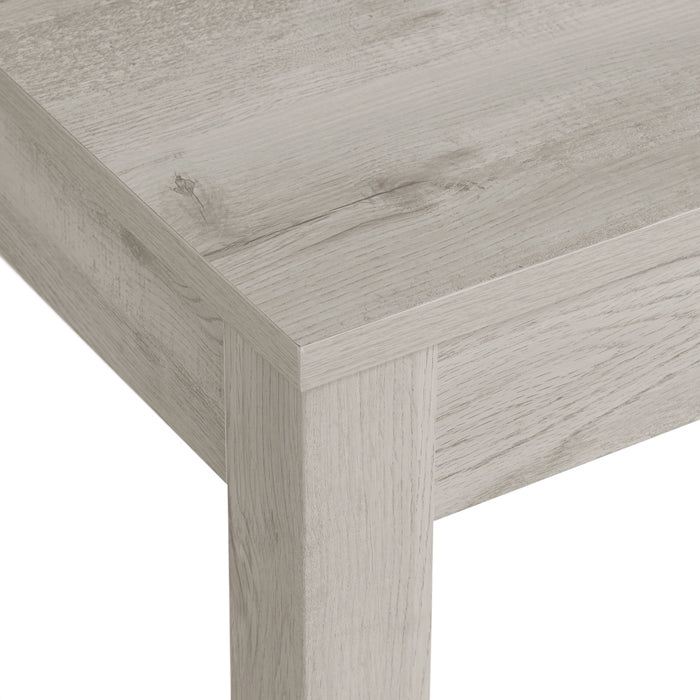 Eleanor Standard Height Dining Set in White-Rectangular Table and Four Chairs