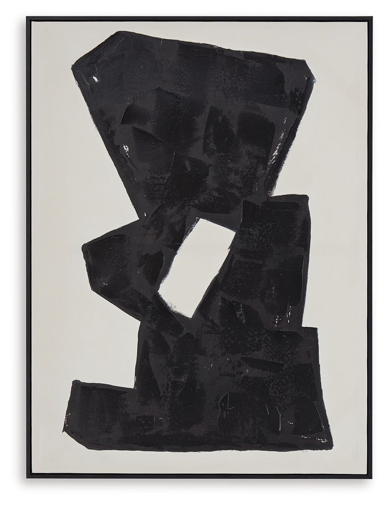 Garviery - Wall Art - Black / Cream