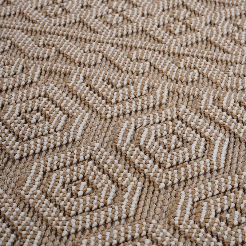 Guros - 8' X 10' Geometric Indoor / Outdoor Area Rug - Mocha