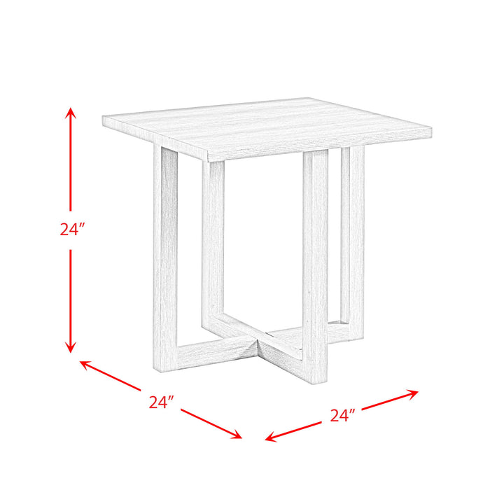 Uster - 2 Piece Occasional Set (Coffee Table And End Table) - Light Gray
