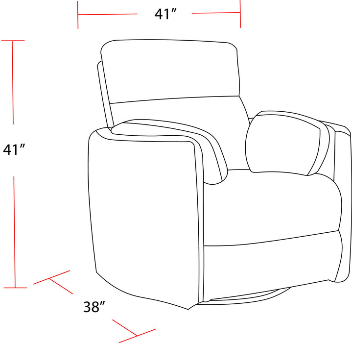 Radius - Power Cordless Swivel Glider Recliner
