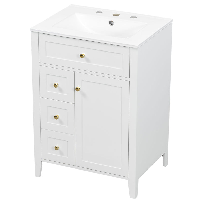 Modern Black Bathroom Vanity With Sink