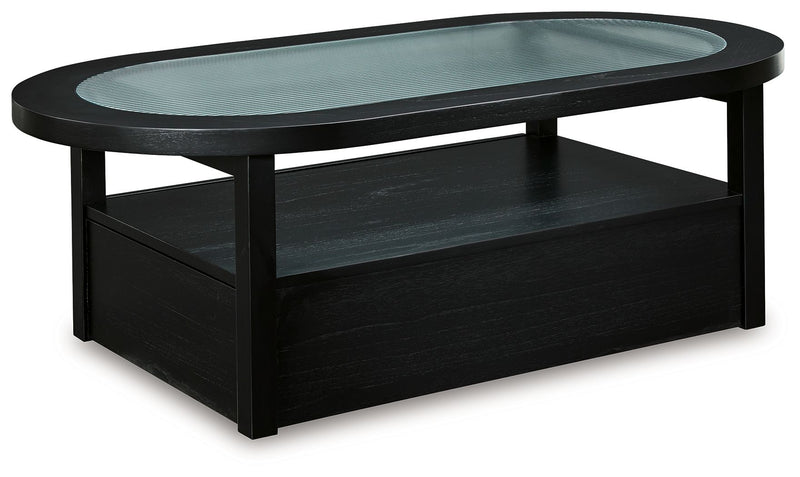 Winbardi - Oval Cocktail Table - Black