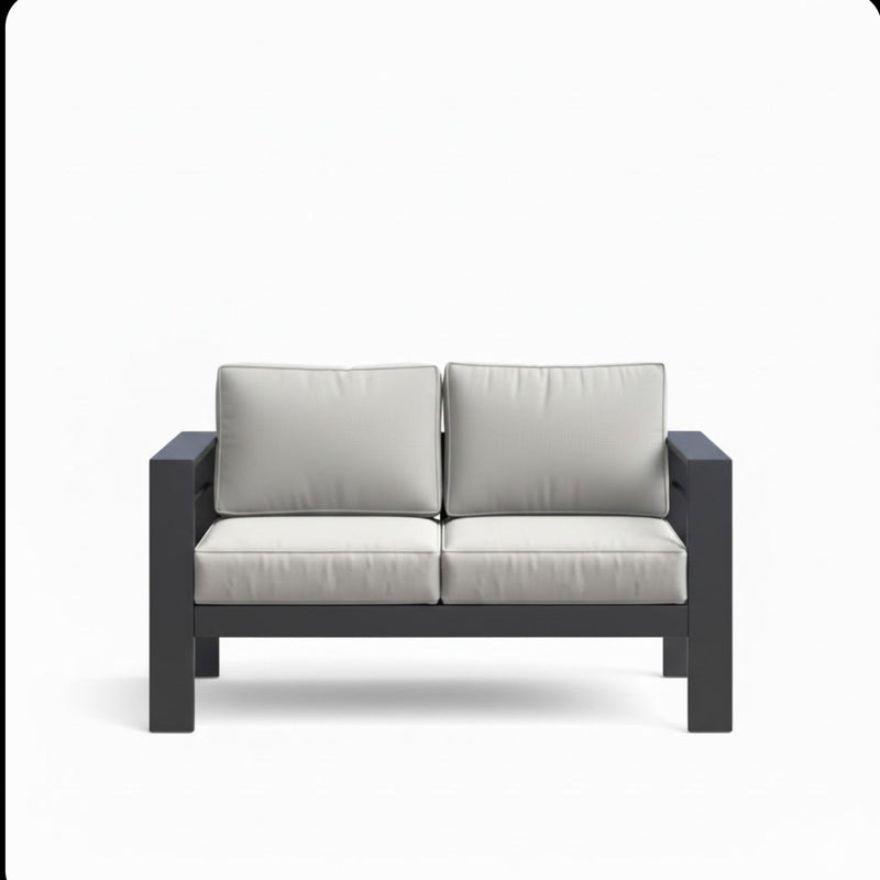 All-Weather Patio Loveseat With Thick Cushions
