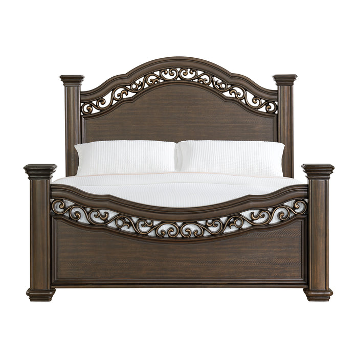 Brunswick Panel Bed in Mahogany