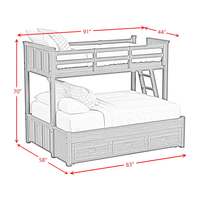 Hampton Kids - Bunk With Ladder And Trundle