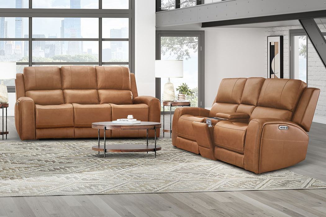 Belmont - Power Zero Gravity Tilt Console Loveseat P3