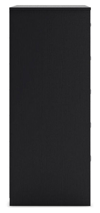 Finch - Five Drawer Chest - 46" Height - Black