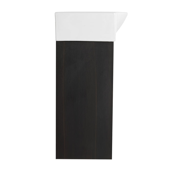 Modern Bathroom Vanity With Ceramic Basin, Wall Mounted Floating Sink Combo, Storage Cabinet