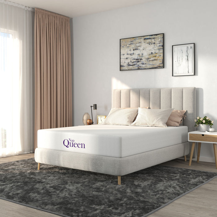 8" Memory Foam Mattress With Charcoal Infusion And Silky Mesh Cover