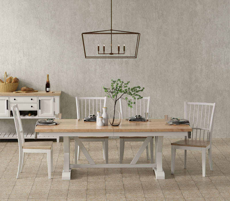 Americana Modern Dining - Spindle Back Dining Chair (Set of 2) - Cotton White