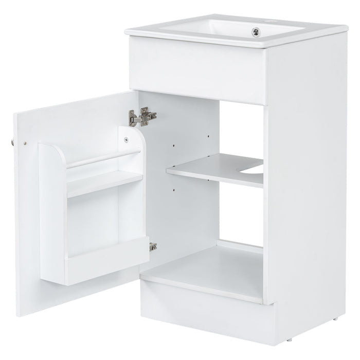 Bathroom Vanity With Sink, Cabinet With Adjustable Shelf