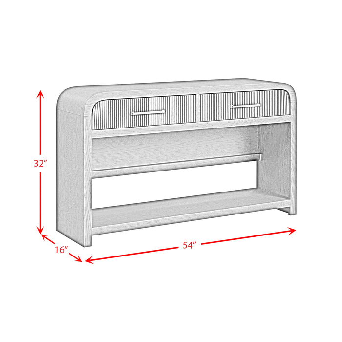 Ridgemont Sofa Table with Bottom Shelf
