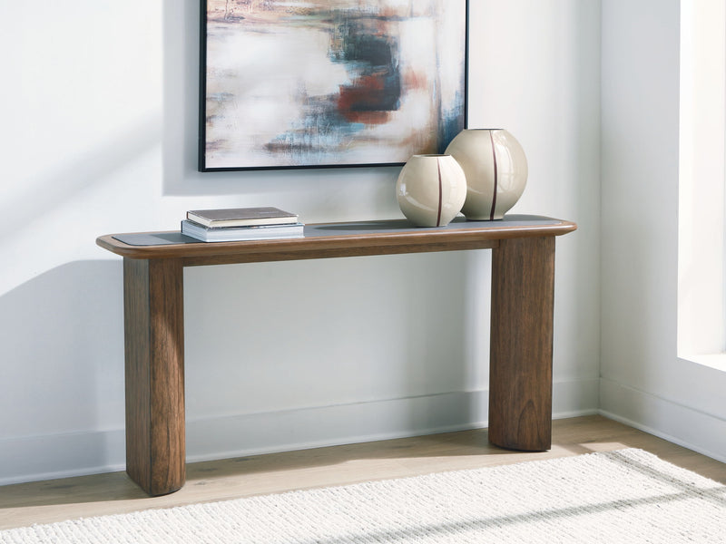 Dontayne - Sofa Table - Warm Brown