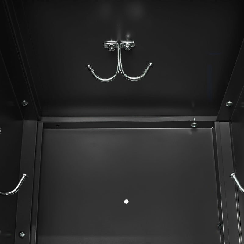 Storage Locker Cabinet With Locks For Employees, Home Gym Office School Garage - Black