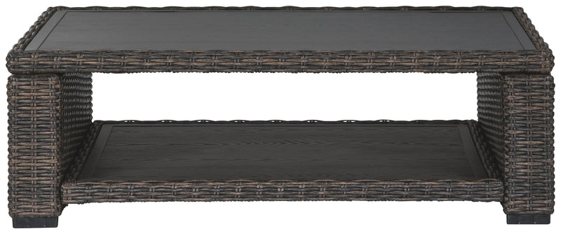 Grasson Lane - Rectangular Cocktail Table - Brown