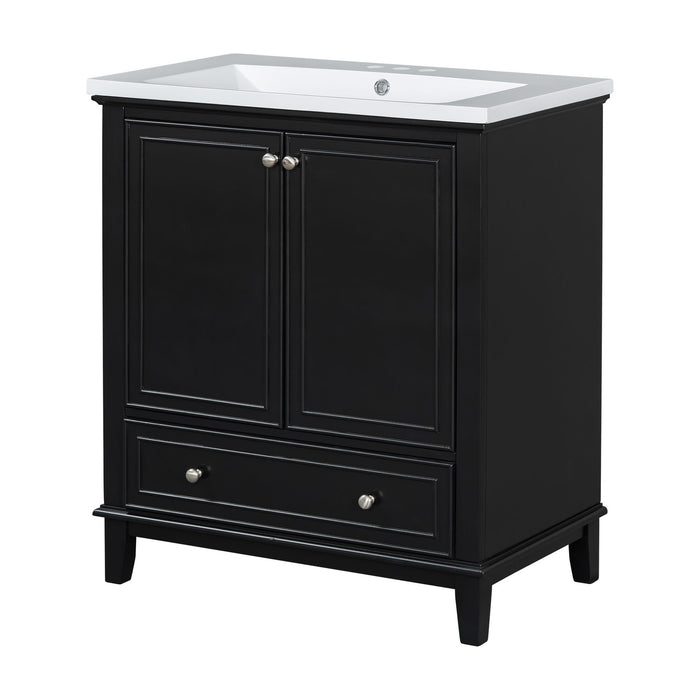 Modern Bathroom Vanity With Sink Combo, Multi Functional Cabinet With Doors And Drawer