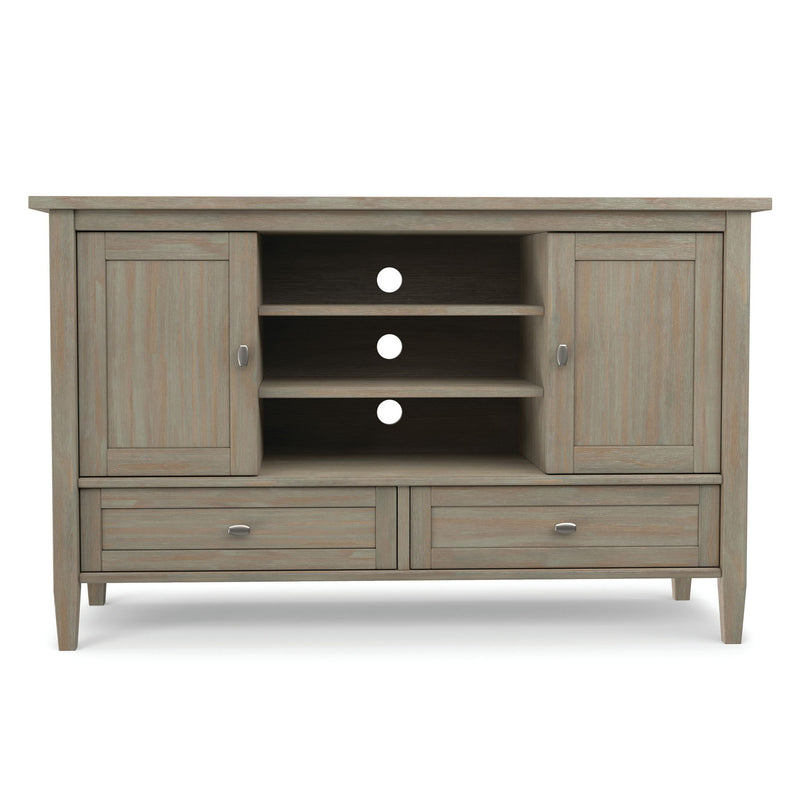 Warm Shaker - TV Media Stand Handcrafted - Light Brown