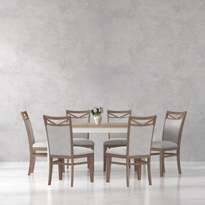 Americana Modern Dining - Rectangular Dining Table With Extensions - Cotton