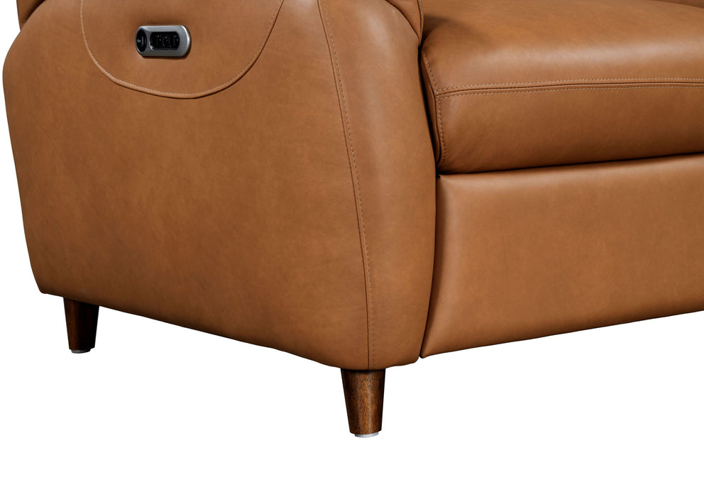 Austin - Power Reclining Sofa P2 - Caramel Cream