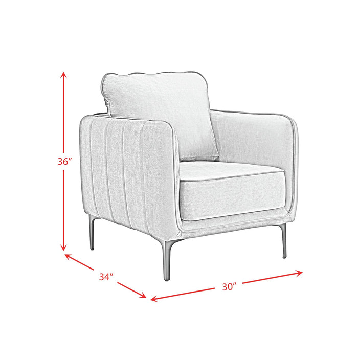 Rae Chair in Lavish 152 Red Velvet
