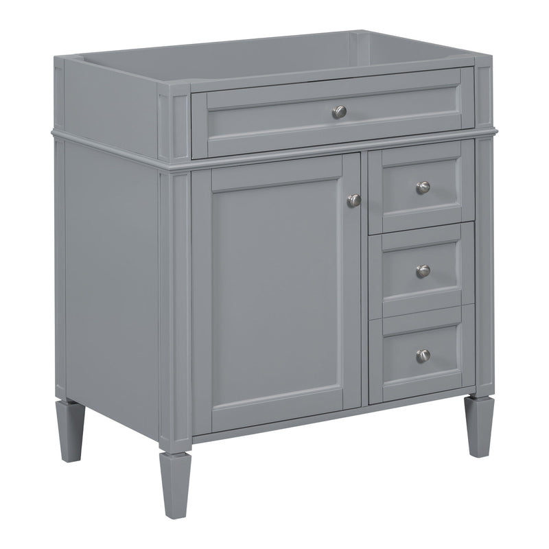 Bathroom Vanity With 2 Drawers And Tip-Out Drawer, Storage Cabinet