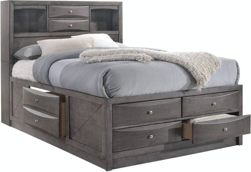 Elements International Emily Grey Twin Storage Bed in Gray EG170TB image