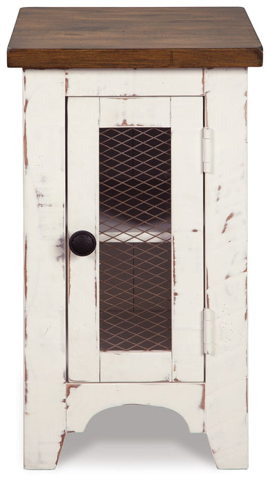Wystfield - Chair Side End Table - White / Brown