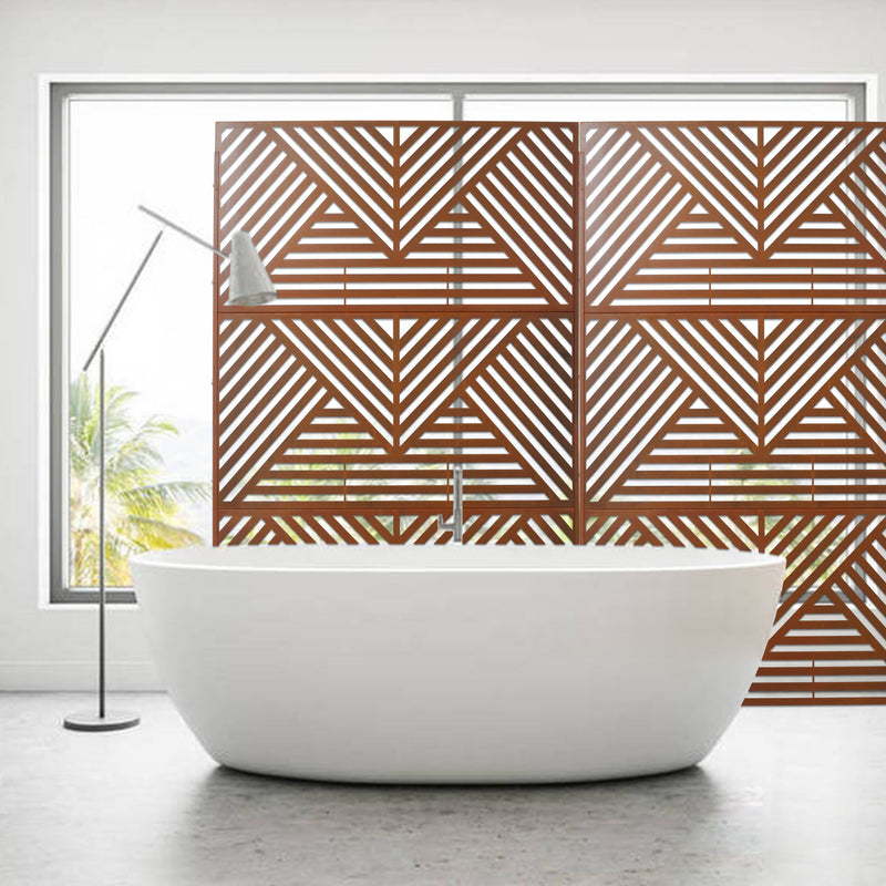 Freestanding Outdoor & Indoor Freestanding Metal Privacy Screen