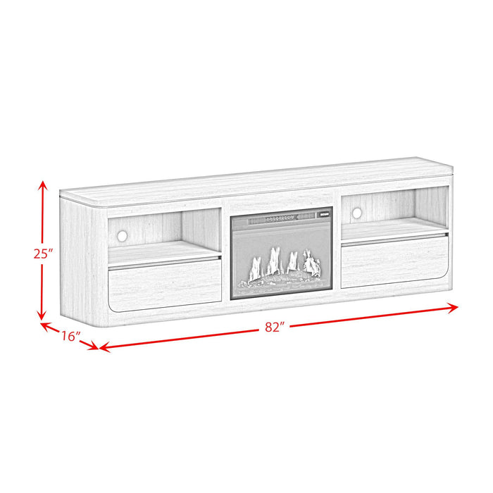 Rosalie - 4 Piece Entertainment Unit With 82" TV Console