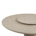 Gwendolyn Round Dining Table Top & Lazy Susan-Cerused Taupe