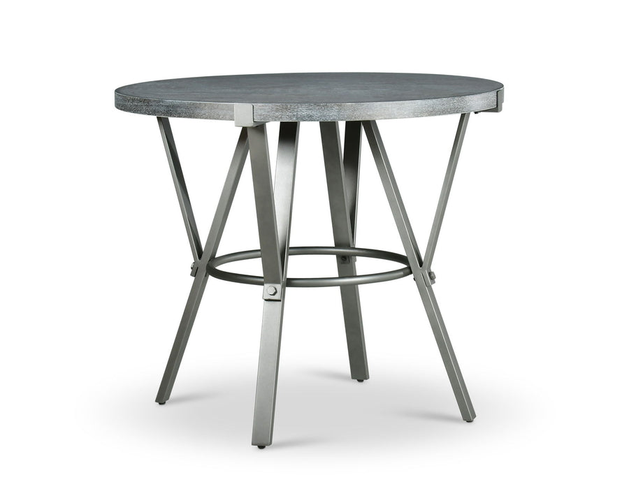 Portland - 3 Piece Dining Set With Round Counter Table - Gray