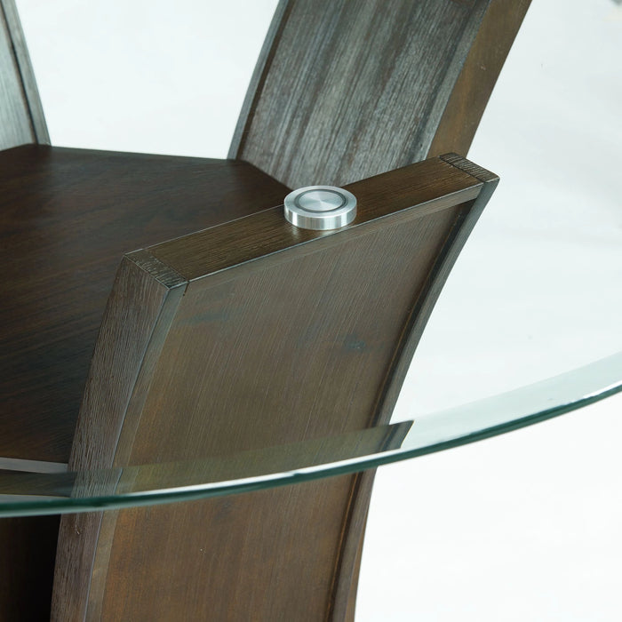 Dapper Round Counter Height Dining Table in Walnut
