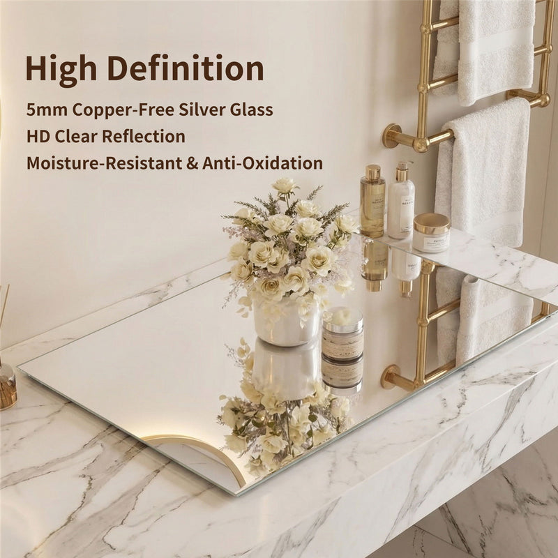 LED Full Length Mirror With Frosted Edge Lighting, 3 Color Temperatures