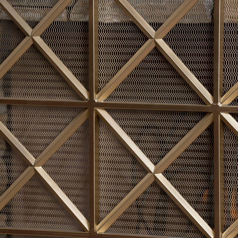Margaret - 3 Panel Fireplace Screen Iron