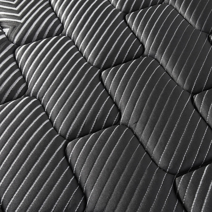 Starrett Black - 14" Euro Top Hybrid Mattress With Copper Gel And Silver Infused Foam - Sleek Black - Twin